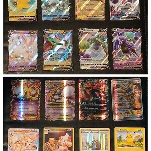 Pokemon Trading Cards Multi-Color Holo Collection - Blue Purple Gold Silver
